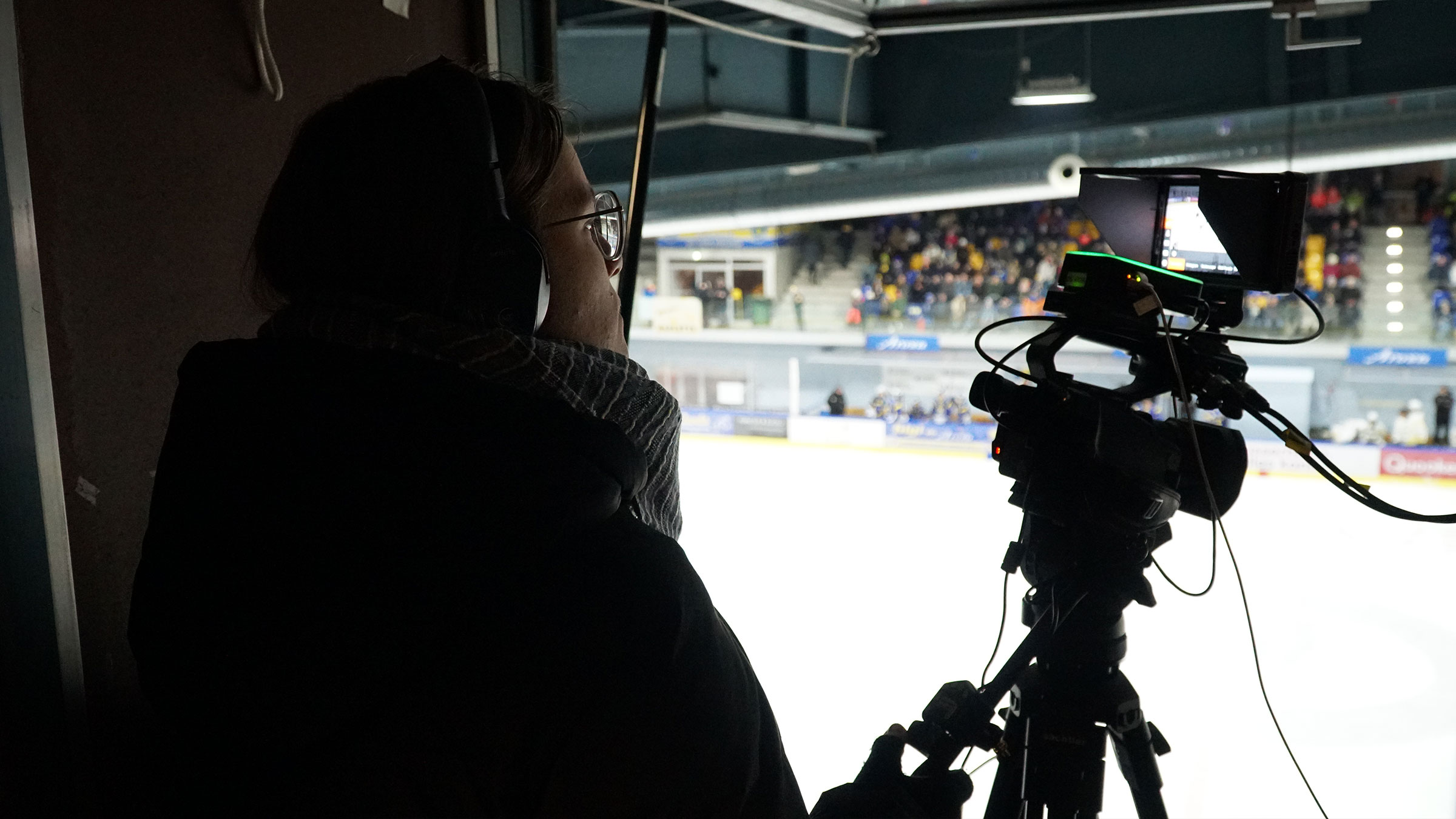 Eishockey Live-Produktion – Kamera totale